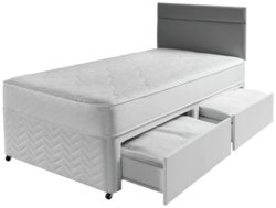 Airspring - Bower Memory Single 2 Drawer - Divan